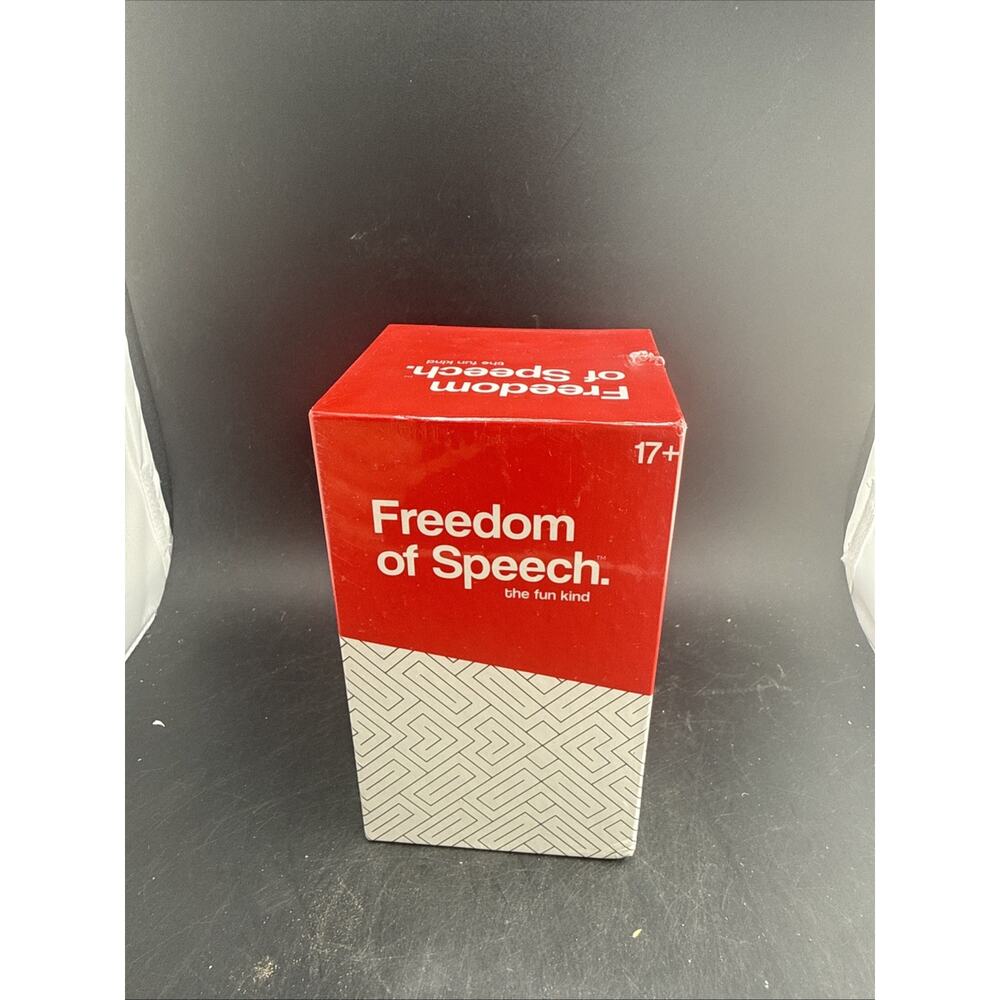 NEW Freedom of Speech - The Fun Kind - Adult Party Card Game Factory Sealed New!